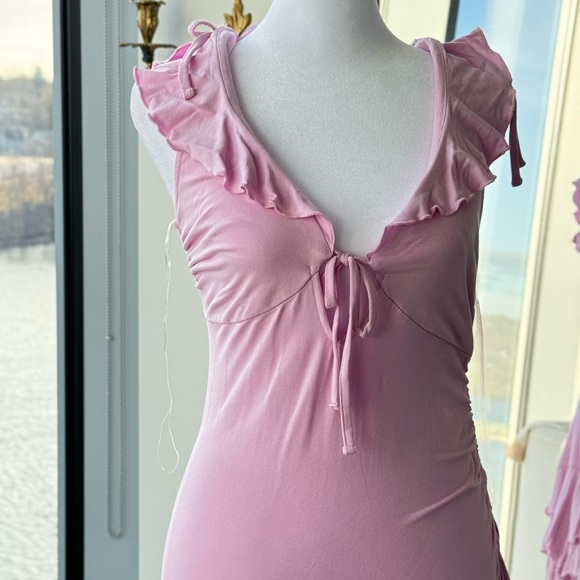 Pink Ruffle Dress - Picture 3 of 6